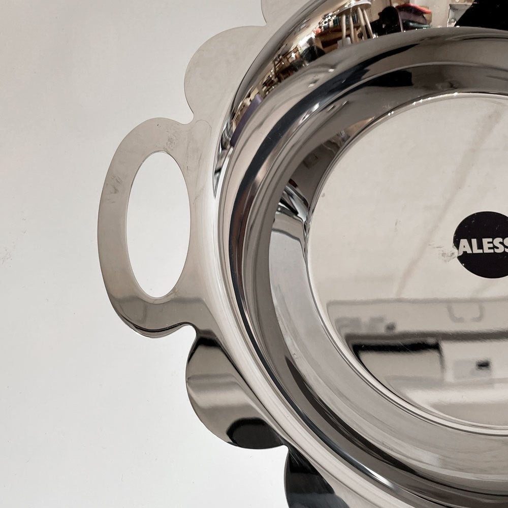 アレッシィ ALESSI レチント Recinto 取っ手付きボウル アレッサンドロ・メンディーニ ステンレススチール W29cm イタリア ◎