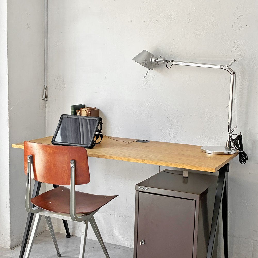 ヘイ HAY ピラミッドデスク PYRAMID DESK ワークデスク オーク材×スチール脚 コンパスレッグ W120cm 定価￥55,000- ★