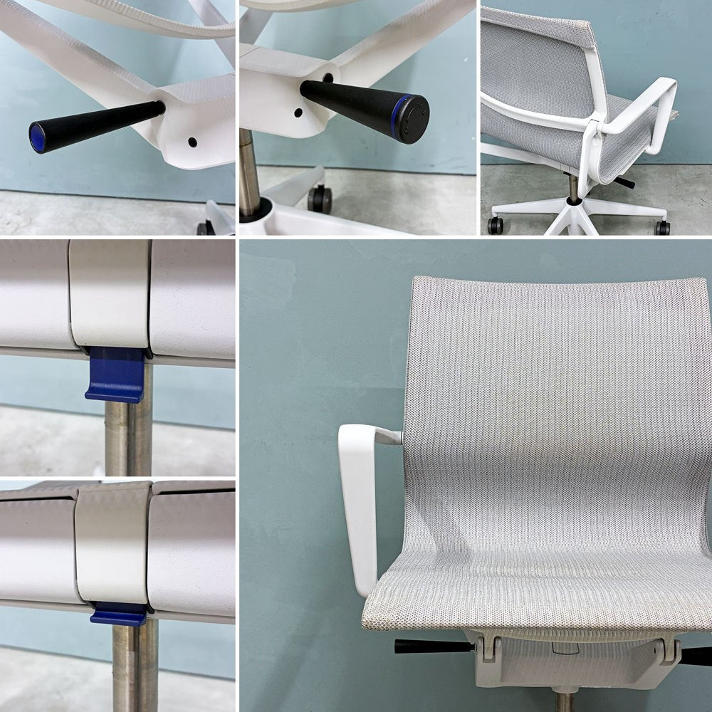 ヴィトラ vitra フィジックス Physix デスクチェア ソフトグレーフレーム トリオニット 07シルバーグレー アルベルト・メダ ◎