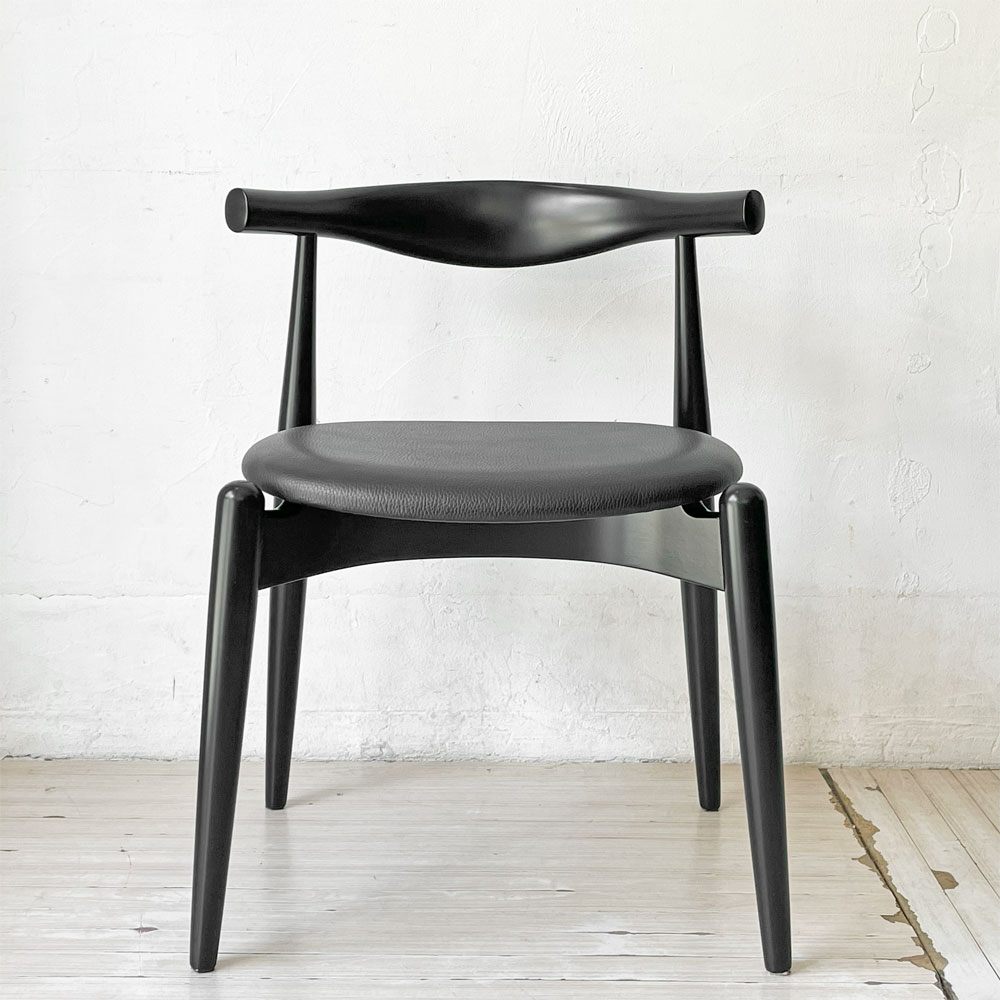 カールハンセン＆サン Carl Hansen & Son CH20 エルボーチェア オールブラック ビーチ材 レザー 本革 ハンス・J・ウェグナー ★
