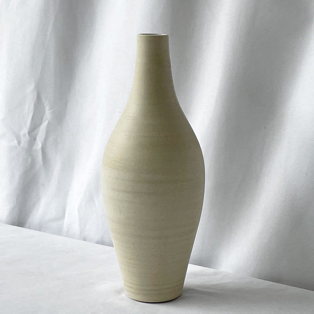 サードセラミックス 3RD CERAMICS フラワーベース 花瓶 M H26cm 多治見 轆轤 和モダン ナチュラル 参考定価14,300円 ◇