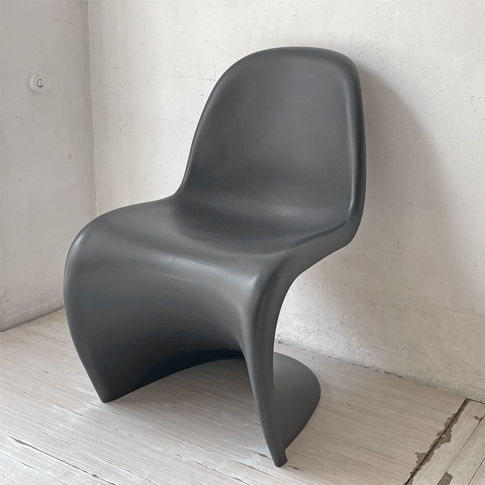 ヴィトラ vitra パントンチェア ダイニングチェア スタッキングチェア ヴェルナー・パントン Panton ミッドセンチュリー スペースエイジ ブラック ★