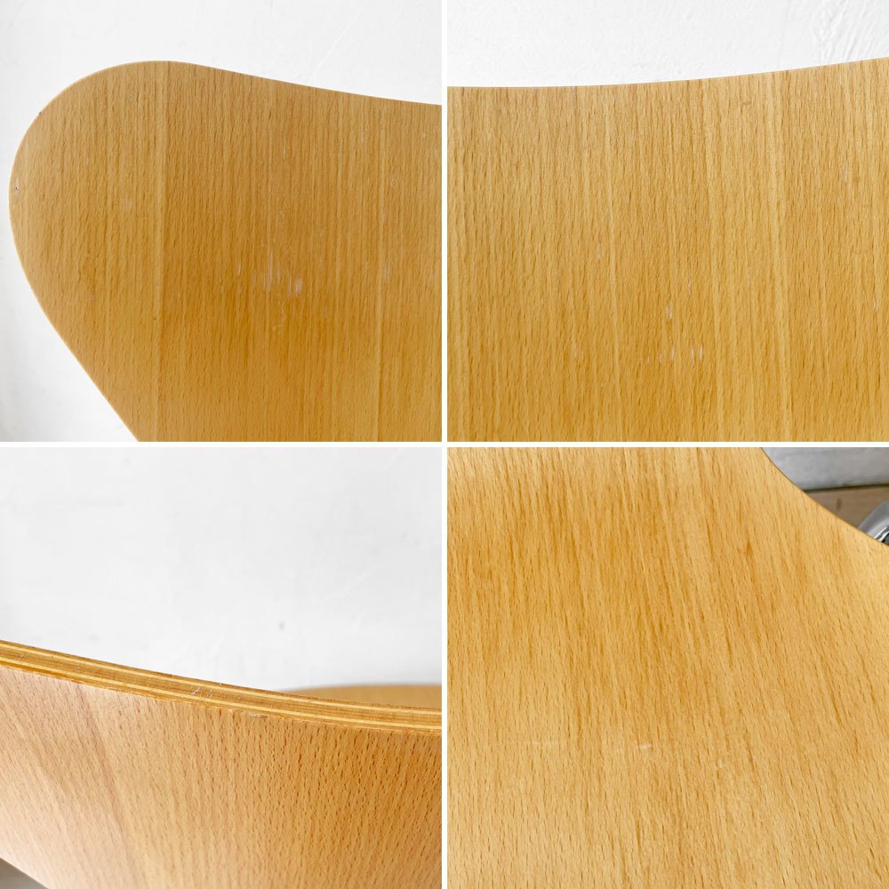 フリッツハンセン Fritz Hansen セブンチェア ダイニングチェア ビーチ材 ナチュラル アルネ・ヤコブセン 北欧家具 定価￥88,880- ★