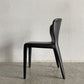カッシーナ Cassina オラ 369 HOLA アームレスチェア ダイニングチェア 本革 ブラックレザー ハンス・ウェッツスタイン イタリア 定価￥418,000- 〓
