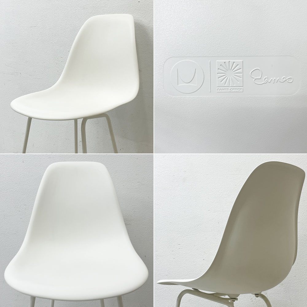 ハーマンミラー Herman Miller イームズプラスチックシェルスツール カウンターハイトスツール ポリプロピレン製 ホワイト ミッドセンチュリー ●
