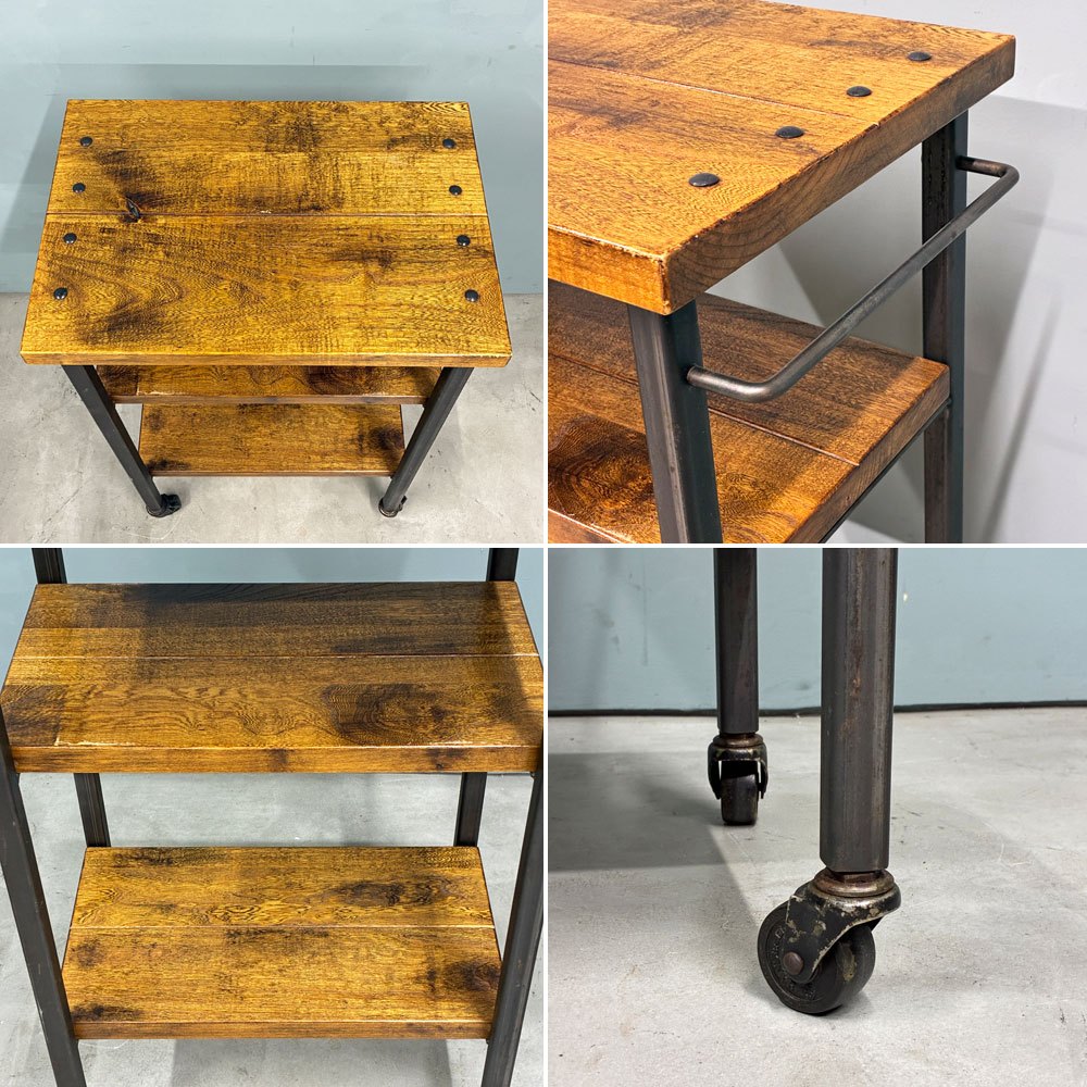 アクメファニチャー ACME Furniture グランビュー GRANDVIEW ワゴン 3段 ハックベリー×アイアン キャスター付 インダストリアル 定価￥44,000- 廃番 ◎
