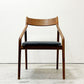 宮崎椅子製作所 ペペチェア PEPE side chair 背無垢タイプ ウォールナット ファブリック グレー系カラー フィンガージョイント 村澤一晃 ●
