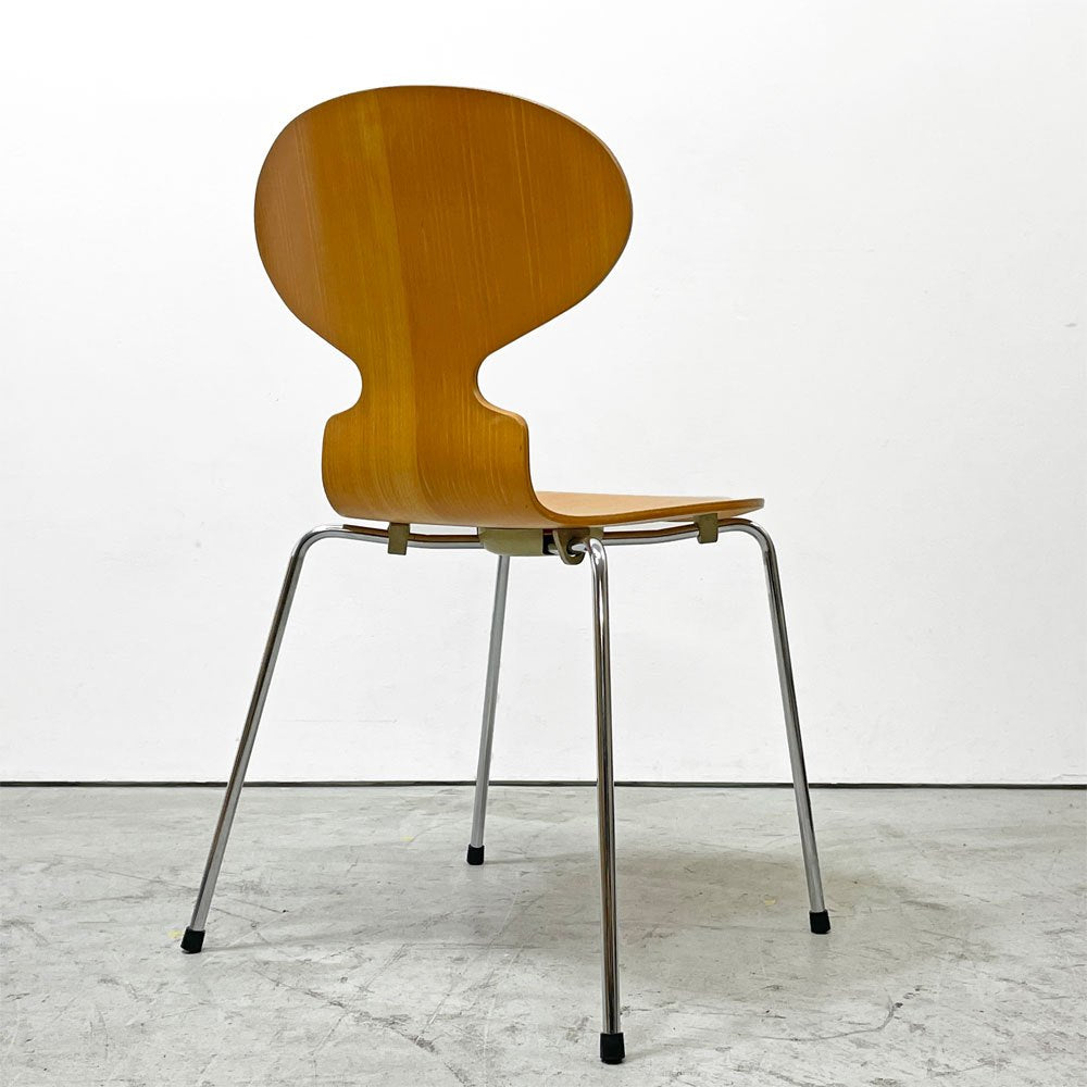 フリッツハンセン Fritz Hansen アントチェア 4本脚 ナチュラルビーチ ラッカー アルネ・ヤコブセン 北欧家具 E ●