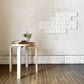 アルテック artek × 無印良品 MUJI バーチ材スツール E60 ブラウンラミネート コーティングなし 4本脚 アルヴァ・アアルト フィンランド 北欧家具 廃番 ◎