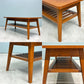 パシフィックファニチャーサービス P.F.S. ローテーブル DH TEA TABLE WITH SHELF Sサイズ W102cm ナラ材 マガジンラック付 ◎