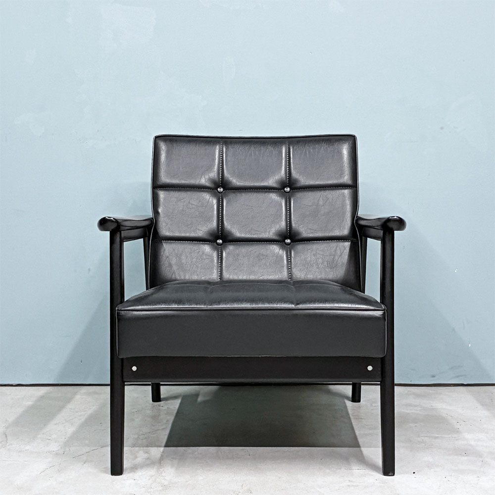 カリモク60 karimoku60 Kチェア 1シーターソファ 1Pソファ レトロモダン ミッドセンチュリー 国産家具 定価￥55,990- ◎