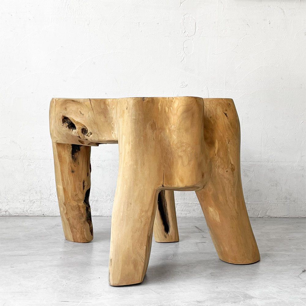 チュミスツール CUMI STOOL 木製スツール ナチュラルウッドスツール サイドテーブル 花台 ★