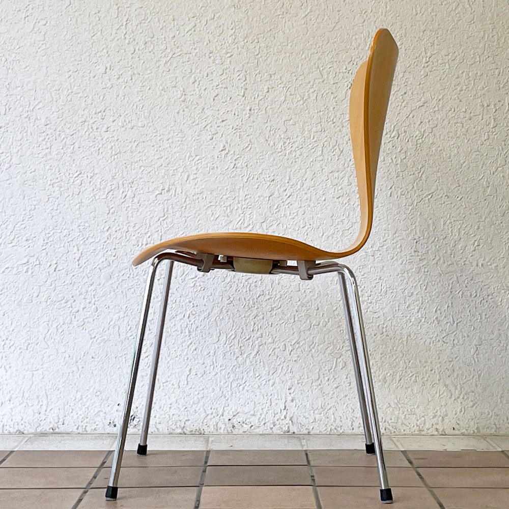 フリッツハンセン Fritz Hansen セブンチェア ビーチ材 ナチュラル アルネ・ヤコブセン Arne Jacobsen スタッキング デンマーク 北欧家具 A ◇