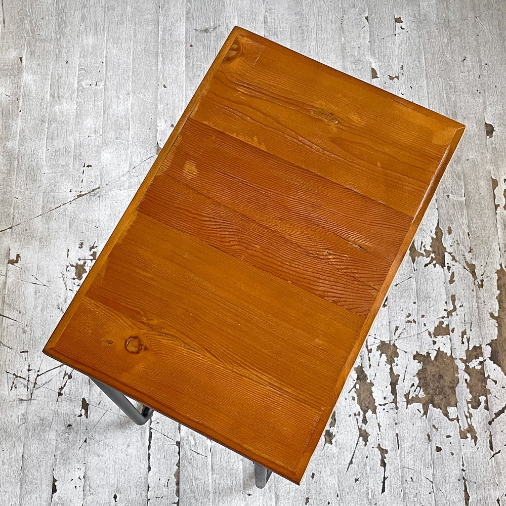 クラッシュゲート CRASH GATE ノットアンティークス Knot antique チャイ2 サイドテーブル CHAYⅡ SIDE TABLE パイン古材 スチール 関家具 定価￥¥19,250- ♪