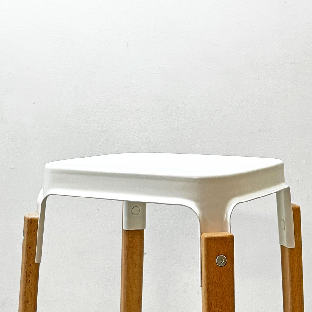 マジス MAGIS スティールウッドスツール Steelwood Stool ハイスツール カウンターチェア ホワイト × ビーチ H68cm ロナン＆エルワン・ブルレック 定価￥86,900- ●