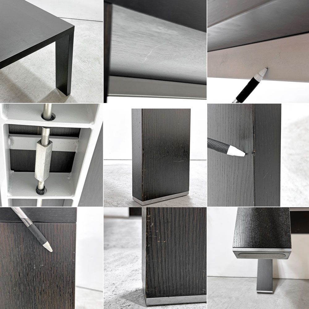 カッシーナ Cassina 363 M.I.R ミール ダイニングテーブル アッシュ材 ハンス・ウェッツスタイン Hannes Wettstein モダンデザイン W210cm ●