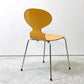 フリッツハンセン Fritz Hansen アントチェア 4本脚 ナチュラルビーチ ラッカー アルネ・ヤコブセン 北欧家具 A ●