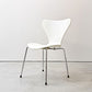 フリッツハンセン Fritz Hansen 3107 セブンチェア ホワイト ラッカー仕上げ スタッキング アルネ・ヤコブセン Arne Jacobsen デンマーク 北欧家具 A ●