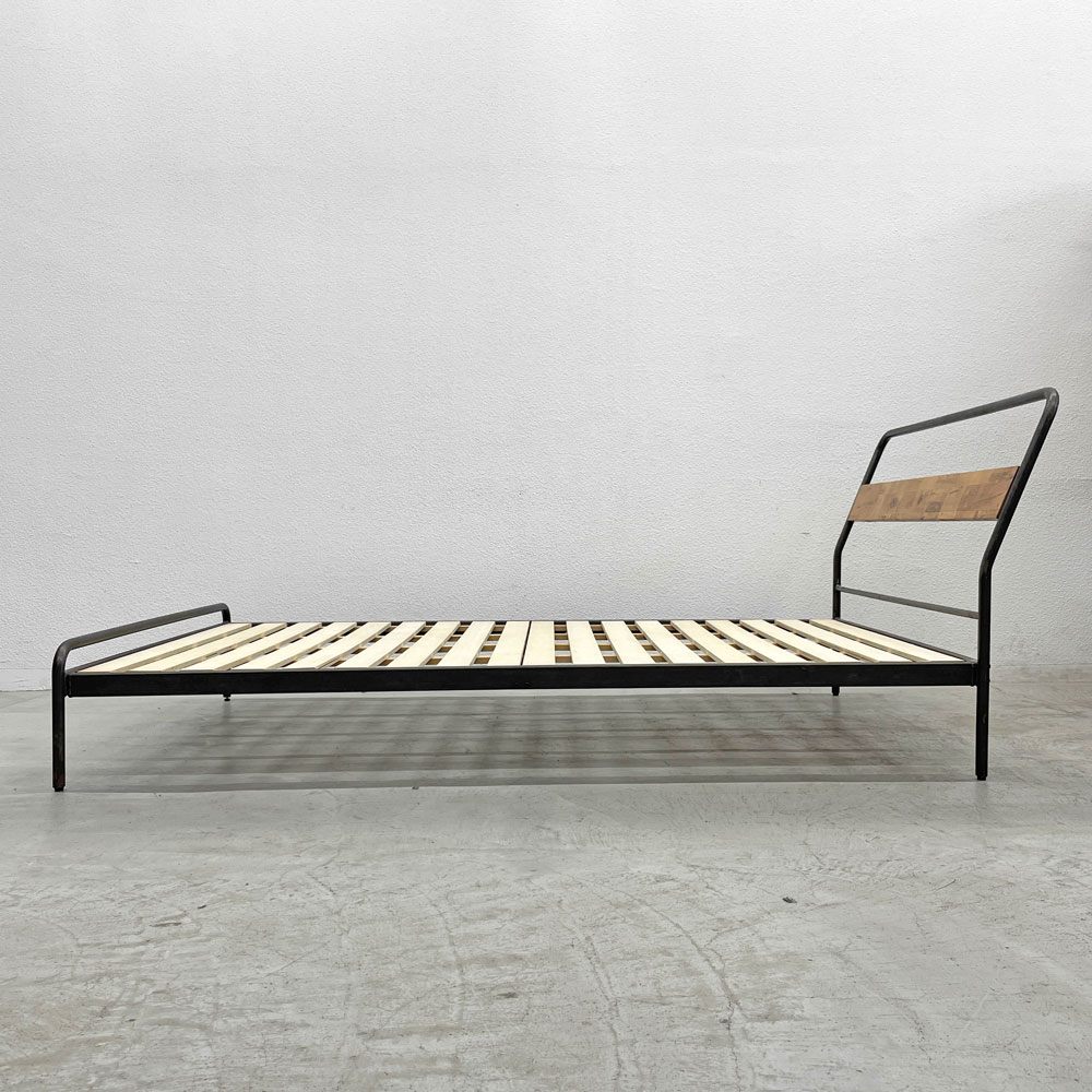 アデペシュ a.depeche ソコフ socph bed ベッドフレーム シングル スチール 樺無垢 焼付け塗装 〓