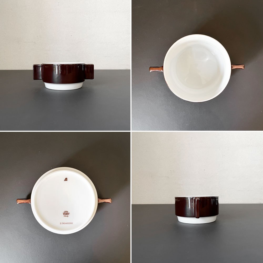 アリタリア航空 Alitalia Linea 72 ファーストクラス 機内食器 6点セット ジョエ・コロンボ リチャードジノリ製造 イタリアビンテージ D ◎