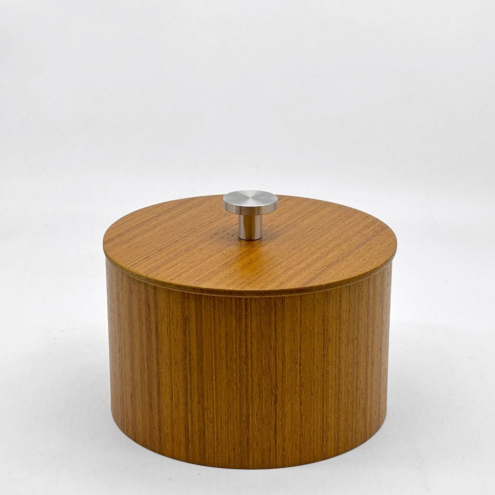 ミッドセンチュリーモダン Mid-Century MODERN チーク材 プライウッド 蓋付き小物入れ S+M+L 3点セット ●