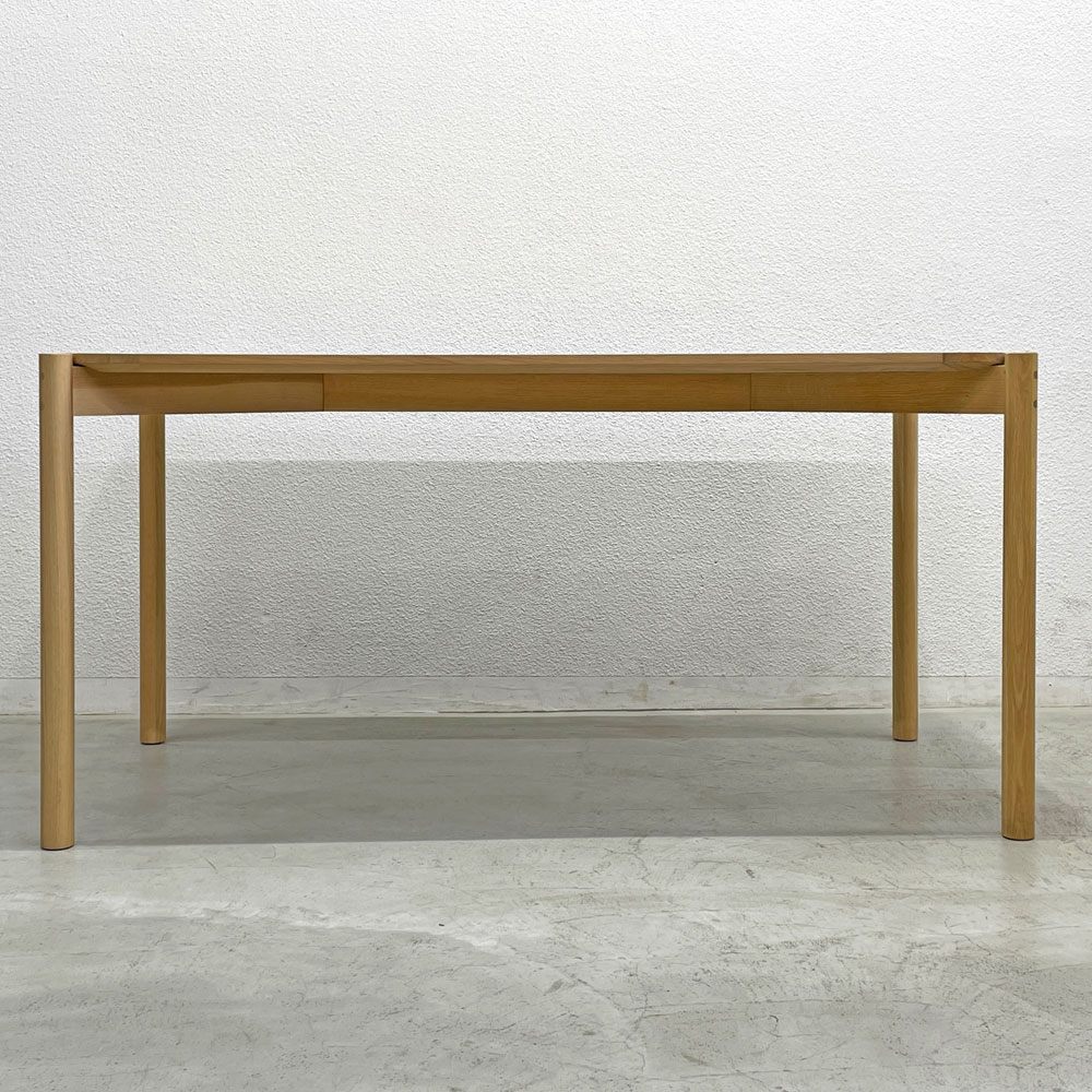 カリモクニュースタンダード Karimoku キャストール ダイニングテーブル CASTOR TABLE 150 国産ナラ材 ピュアオークカラー 定価145,200円 〓