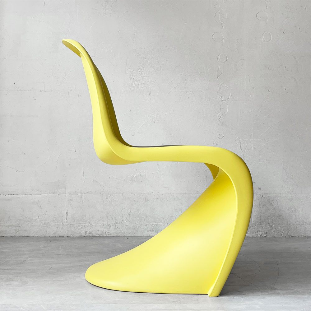 ヴィトラ vitra パントンチェア ダイニングチェア スタッキング イエロー ヴェルナー・パントン ミッドセンチュリー 定価58,300円 B ★