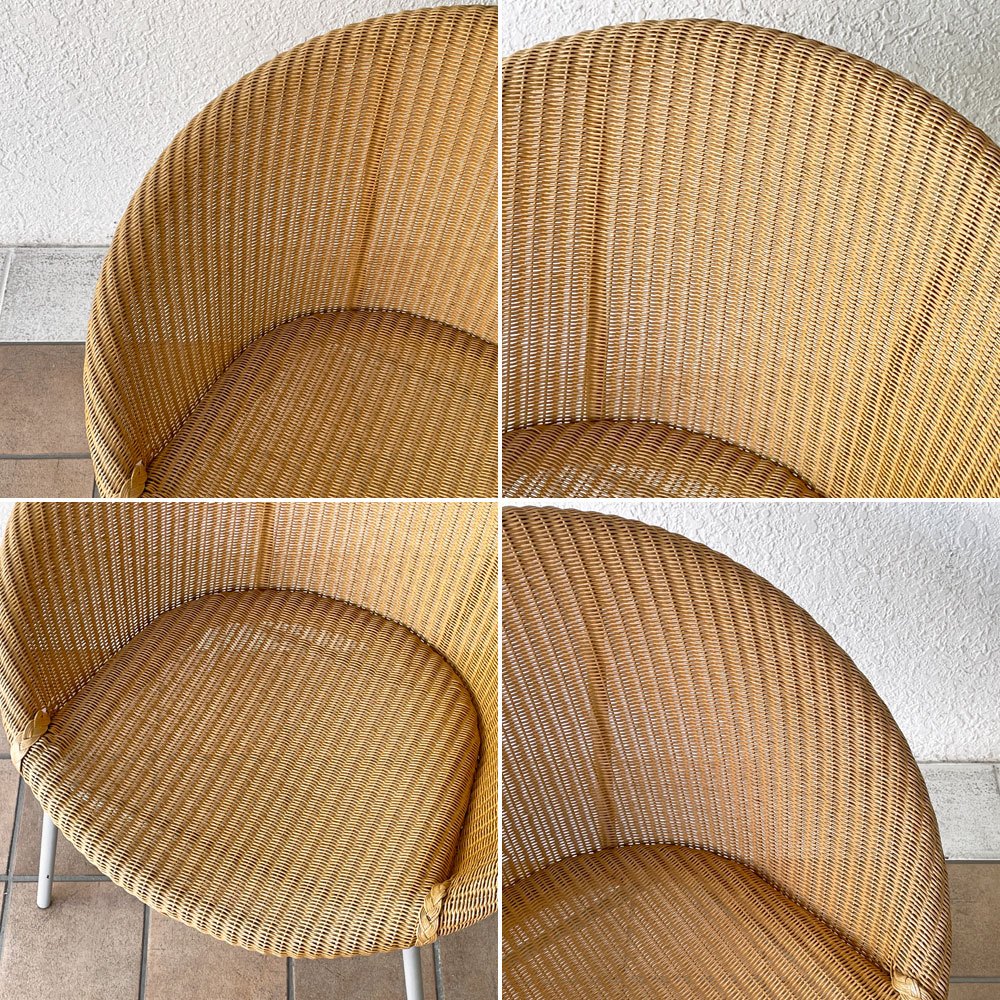 ロイドルーム LLOYD LOOM アームチェア ラウンジチェア メタルレッグ 籐家具 英国家具 モダンデザイン ◇