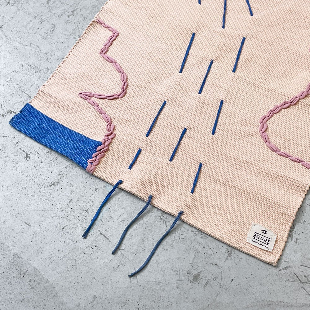イデー IDEE グール GUR ラグ Laura Riedo 70×120 コットン ポルトガル製 定価 ￥38,500- ●