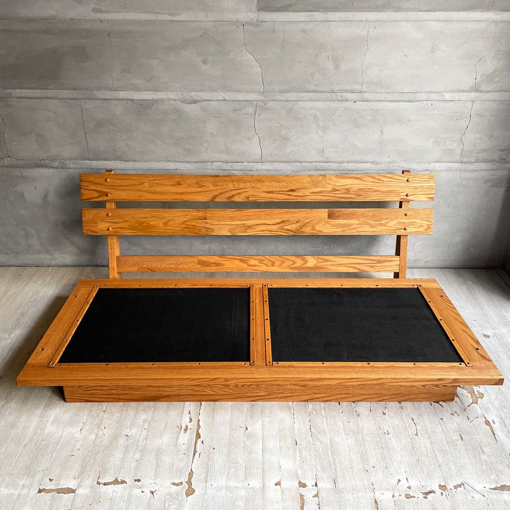 モモナチュラル MOMO Natural クラウドローソファ CLOUD LOW SOFA 2Pソファ 2人掛け オーク材 帆布 ベージュ 参考定価￥154,000- ♪