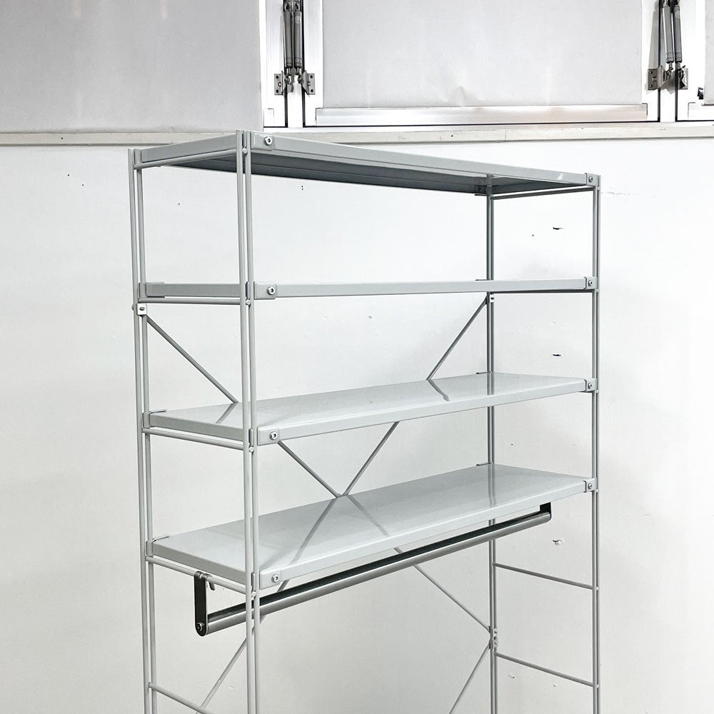 無印良品 MUJI スチールユニットシェルフ オープンシェルフ スチール棚 6段 W84cm ●