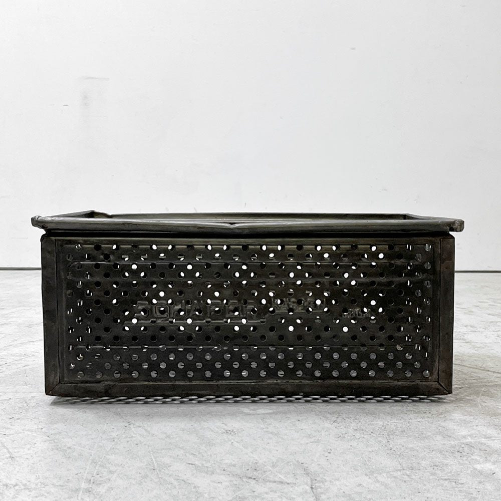 SCHAFER スタッキング ストレージボックス パンチングメタル インダストリアル ドイツビンテージ B ●