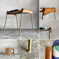 ニッソー ハイモールド NISSO HI-MOLD プライウッドスツール スタッキング ファブリック 青系 インダストリアル レトロ 北欧スタイル ビンテージ A ■