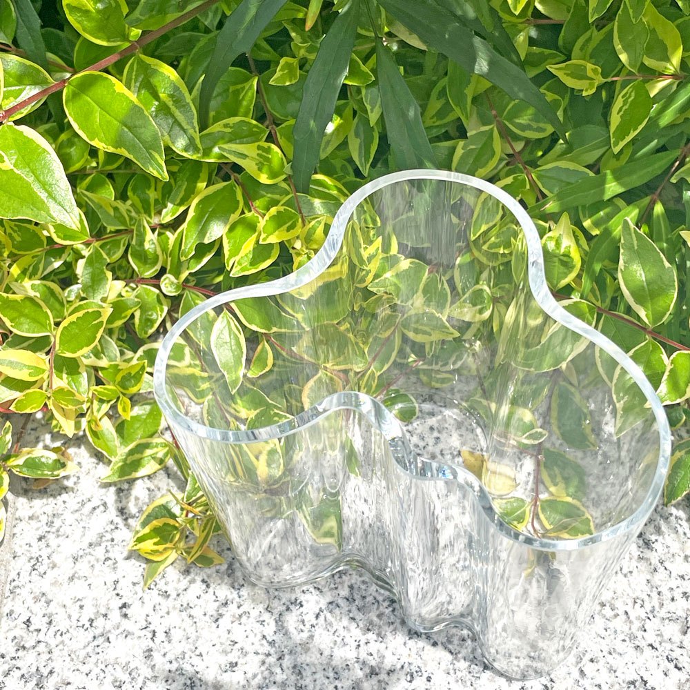 イッタラ iittala アルヴァ・アアルトコレクション Alvar Aalto Collection ベース H95mm クリア 北欧雑貨 ■