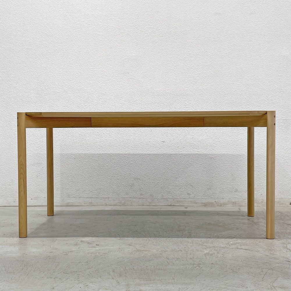 カリモクニュースタンダード Karimoku キャストール ダイニングテーブル CASTOR TABLE 150 国産ナラ材 ピュアオークカラー 定価145,200円 〓