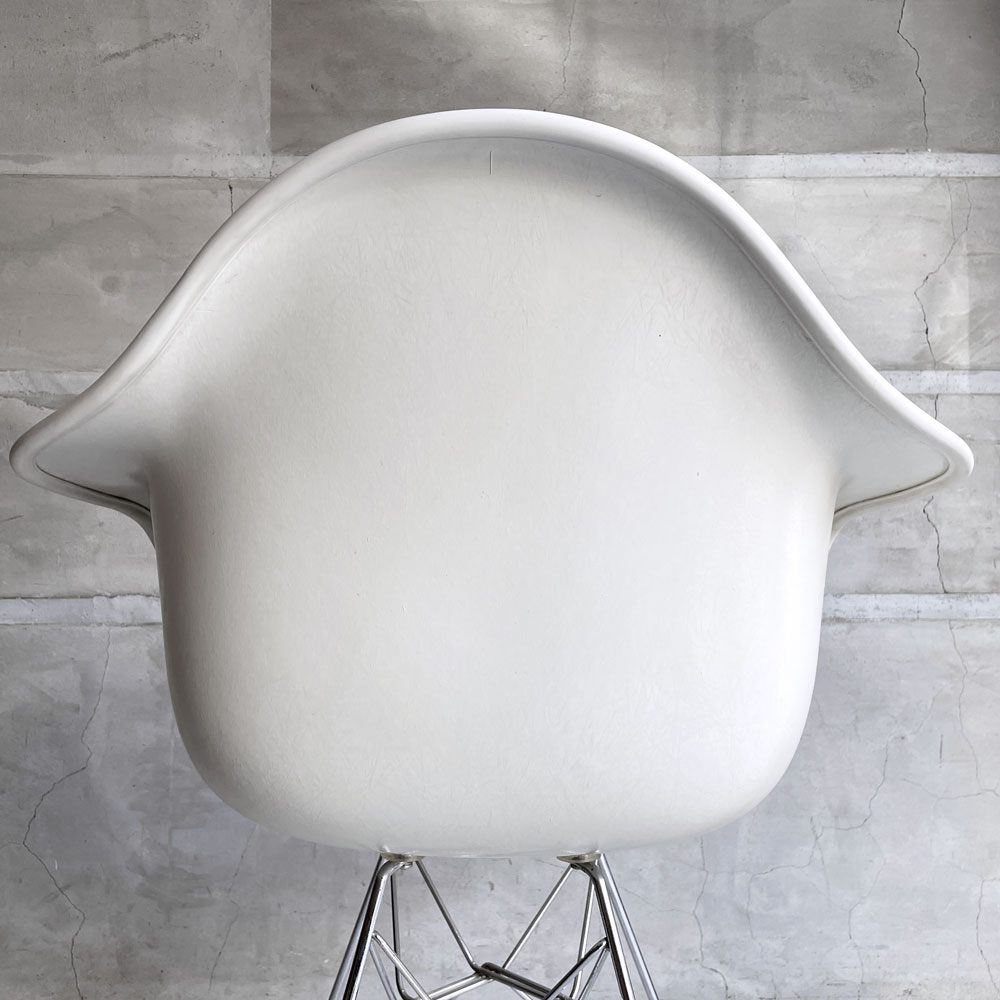 ハーマンミラー Herman Miller アームシェルチェア モダンファニチャーセールス FRP アプホルスター ファブリック張り替え済み エッフェルベース イームズ ビンテージ ♪