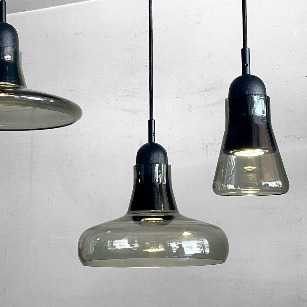 ブロッキス BROKIS シャドウ01 SHADOWS01 ペンダントライト スモークグレイ×ブラック 吹きガラス チェコ モダンデザイン ■