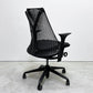 ハーマンミラー HermanMiller セイルチェア SAYL Chair デスクチェア ブラック サスペンションミドルバック アジャスタブルアーム キャスター付 イヴ・ベアール ●