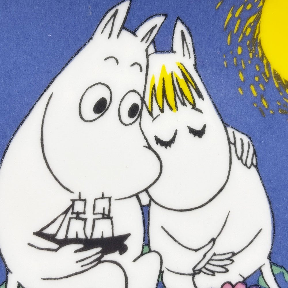 アラビア ARABIA ムーミン Moomin 月光 Moonshine プレート 飾り皿 1991-1997 廃番 フィンランド 北欧食器 A ●