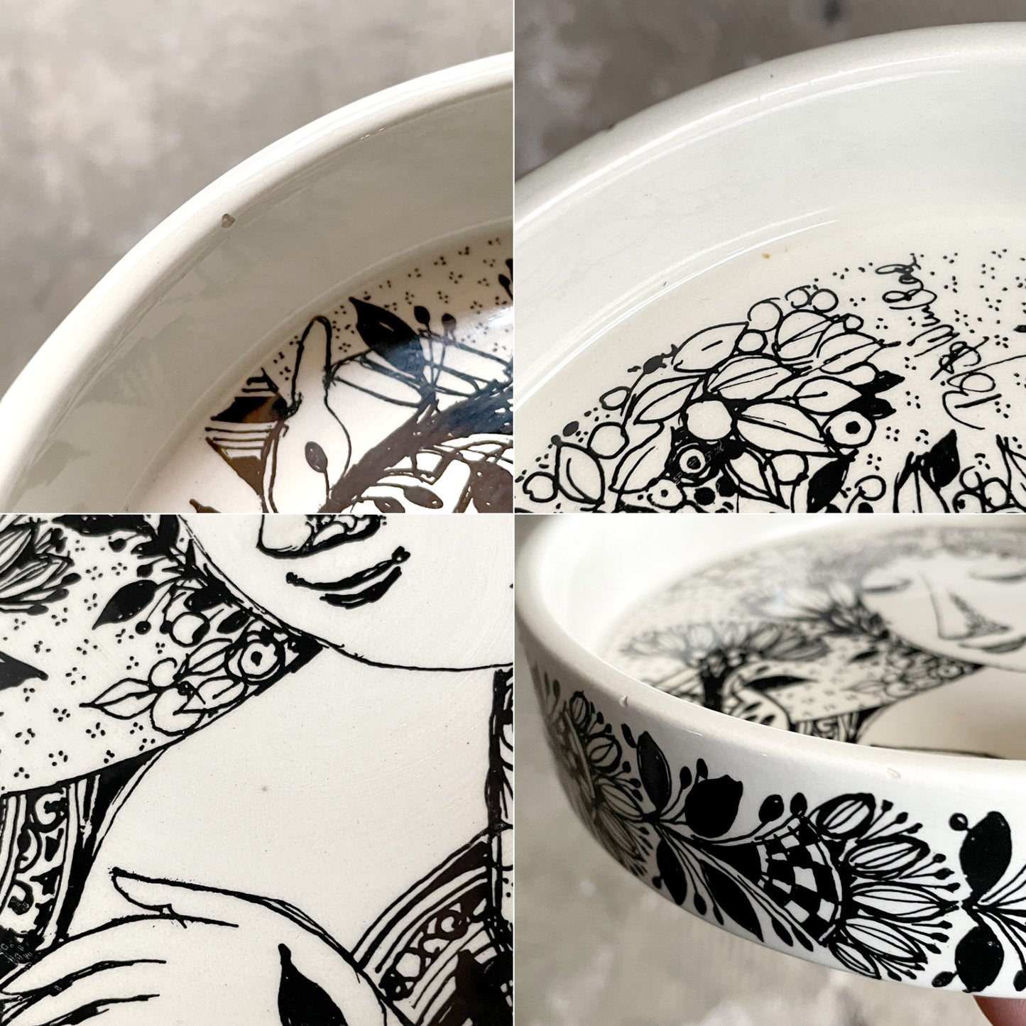 ニモール NYMOLLE リムボウル プレート トレイディッシュ Φ15.5cm ビョルン・ウィンブラッド Bjorn Wiinblad デンマーク 北欧雑貨 ビンテージ ■