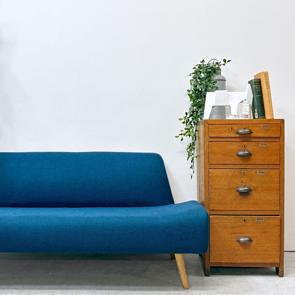 イデー IDEE アーオ ソファ AO SOFA 2シーター 2Pソファ 2人掛け ファブリック 岡嶌要 モダンデザイン ブルー 定価￥89,900- ●