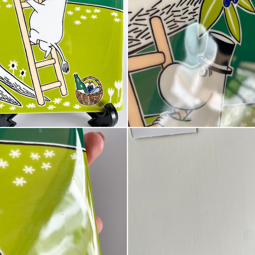 アラビア ARABIA ムーミンデコツリー MOOMIN DECO TREE 陶板 プレート ムーミンパパ トーベ・ヤンソン フィンランド 北欧食器 廃番 ■