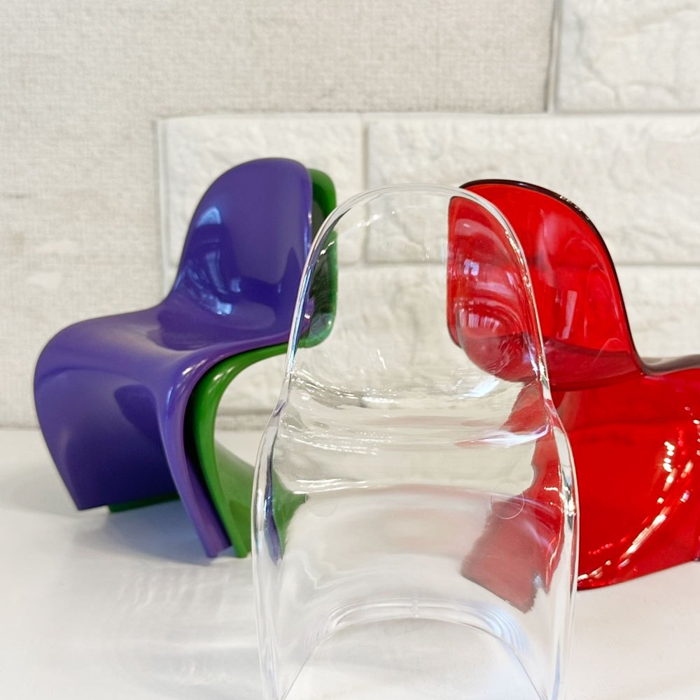 ヴィトラ デザインミュージアム Vitra Design Museum ミニチュアコレクション パントンチェア 1/6スケール 限定カラー パープル 箱付き ◎