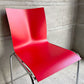 エンゲルブレヒト Engelbrechts チャリックチェア CHAIRIK Chair 101 ダイニングチェア スタッキング 4本脚 レッド プライウッド スチール デンマーク 未使用品 定価63,800円 ♪