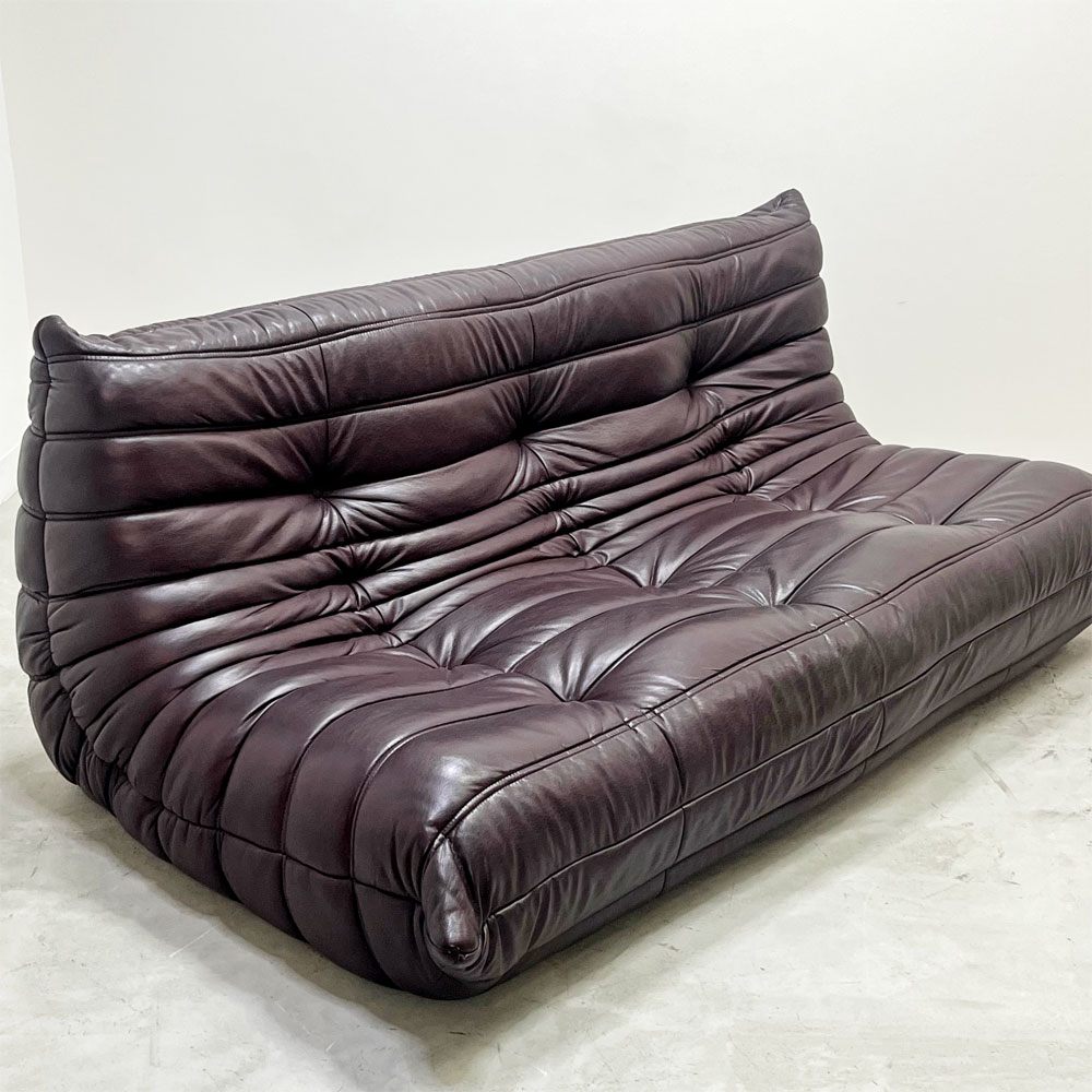 リーンロゼ ligne roset トーゴ TOGO 3Pソファ 3人掛けソファ 合成皮革 ミッシェル・デュカロワ Michel Ducaroy  ●
