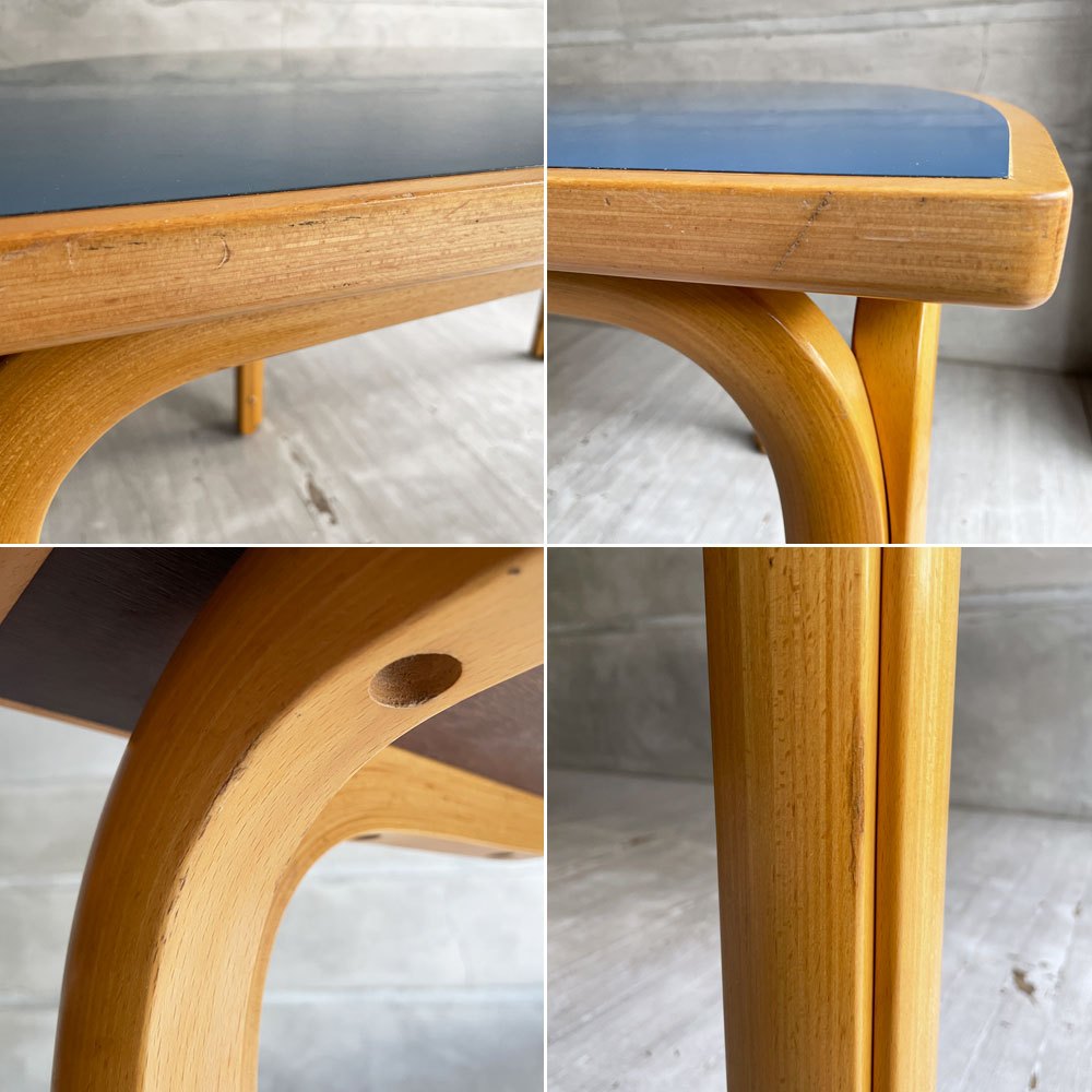 マグナスオルセン Magnus Olesen ハーフラウンド ダイニングテーブル 半円 メラミン天板 プライウッド ビーチ材 W160cm ラッド・シーゲンセン＆ジョニー・ソーレンセン 北欧 デンマーク♪