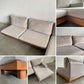 マスターウォール MASTERWAL デニッシュ ソファ DANISH SOFA 3シーター180 + ワンアームカウチ セット ウォールナット無垢材 参考価格約77.5万円 〓