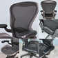 ハーマンミラー HermanMiller アーロンチェア ライト Bサイズ クラシックカーボンメッシュ ランバーサポート グラファイトベース ◎