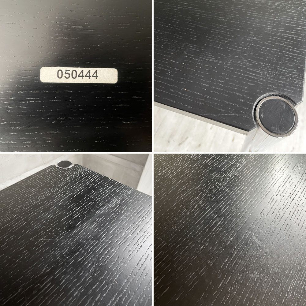 ユーエスエムハラー USMハラー USM Haller モジュラーファニチャー ハラーテーブル ワークデスク オーク材 ブラック アジャスター 高さ調整機能付き スイス ♪