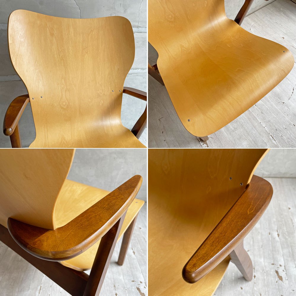 アルテック artek ドムス ラウンジチェア Domu Lounge Chair アームチェア バーチ材 ハニー×ウォールナット スコープ SCOPE別注 希少カラー イルマリ・タピオヴァーラ 北欧 フィンランド ♪